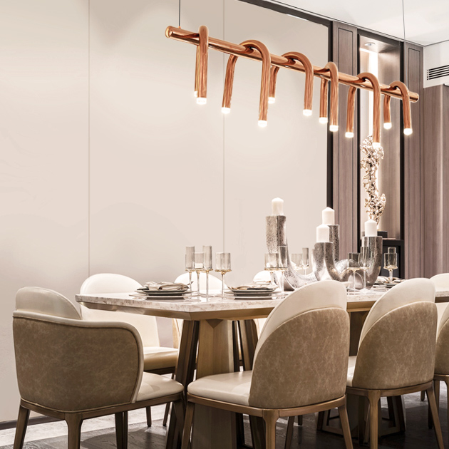 Walter 金屬U管長吊燈 3