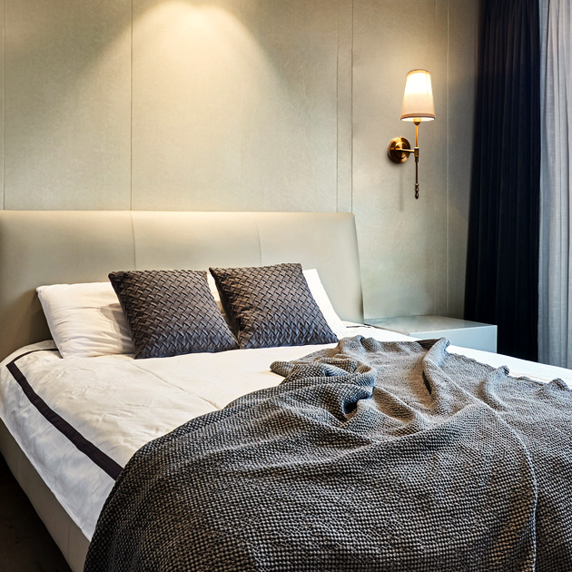 Iliana 黃銅布罩壁燈 2