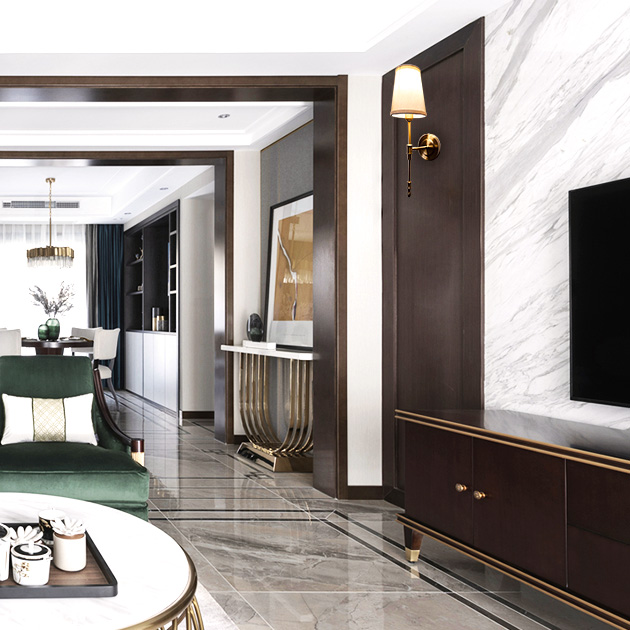 Iliana 黃銅布罩壁燈 4